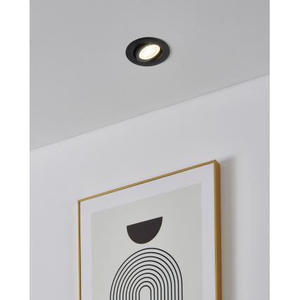 Eglo - KOMPLET 3x LED RGBW prigušivo ugradno svjetlo LED/4,7W/230V 2700-6500K crno