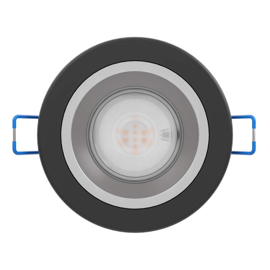 Eglo - prigušivo LED kupaonsko ugradno stropno svjetlo LED/4,8W/230V 2700/4000/6500K IP44 crno