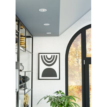 Eglo - LED prigušiva ugradna stropna svjetiljka za kupaonicu LED/4,8W/230V 2700/4000/6500K IP44 bijela/zlatna