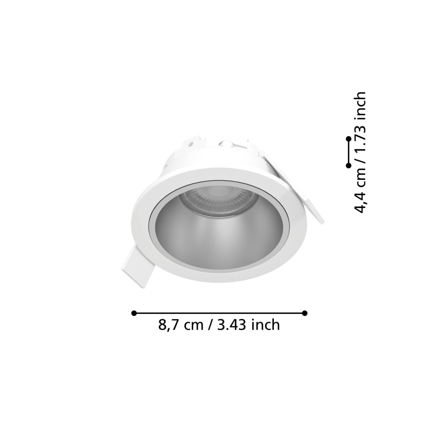Eglo - LED prigušiva ugradna stropna svjetiljka za kupaonicu LED/4,8W/230V 2700/4000/6500K IP44 bijela/zlatna