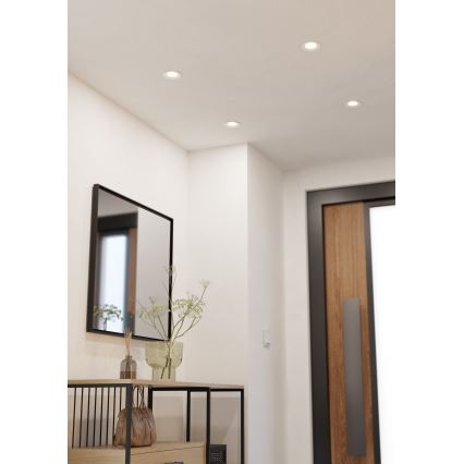 Eglo - Prigušivo ugradno LED stropno svjetlo LED/6,4W/230V, promjer 8,8 cm, bijelo