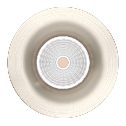 Eglo - Set od 3 prigušive ugradne LED svjetiljke LED/6,4W/230V, promjer 8,8 cm, matni krom