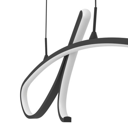 Eglo - LED luster na sajli LED/20W/230V 2700/4000/6500K crna