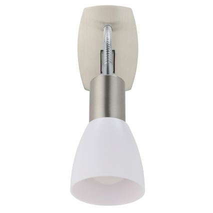 Eglo - Zidna lampica za utičnicu 1xE14/5W/230V matni krom
