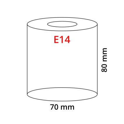 Eglo 90858 - Sjenilo MY CHOICE E14 pr. 7 cm crno-bijela