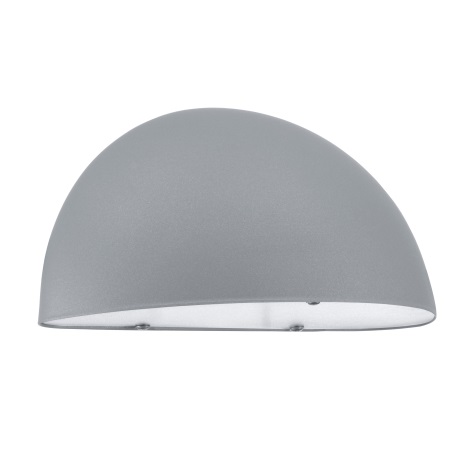 EGLO 90866 - Vanjska zidna svjetiljka LEPUS 1xE27/40W srebrna / bijela