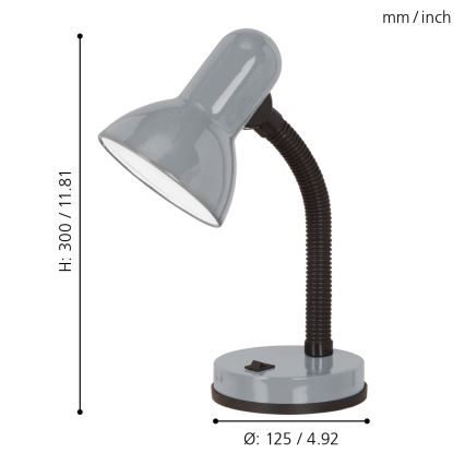 Eglo - Stolna lampa 1xE27/40W/230V