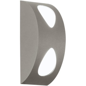 EGLO 91095 - LED Vanjska svjetiljka MORINO 2xLED/4,76W srebrna IP44