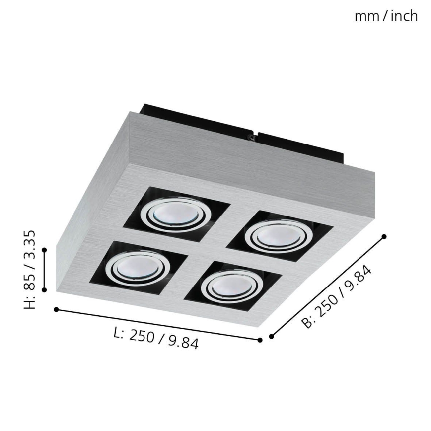 Eglo - LED Reflektorska svjetiljka 4xGU10-LED/5W/230V