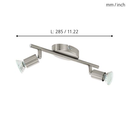 Eglo - LED reflektorska svjetiljka 2xGU10/2,8W/230V