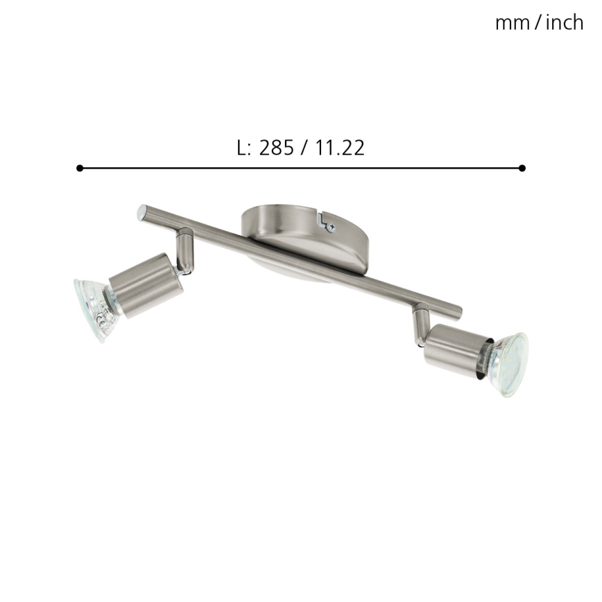 Eglo - LED reflektorska svjetiljka 2xGU10/2,8W/230V