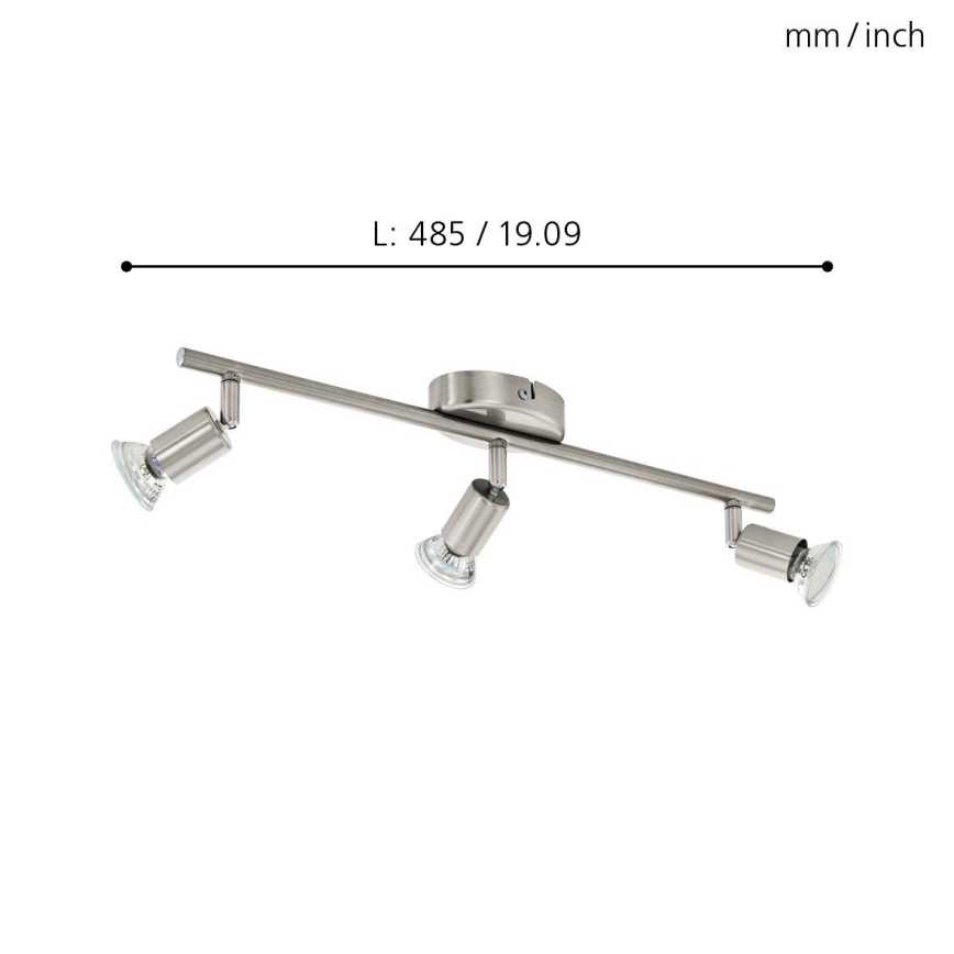 Eglo - LED reflektorska svjetiljka 3xGU10-LED/2,8W/230V
