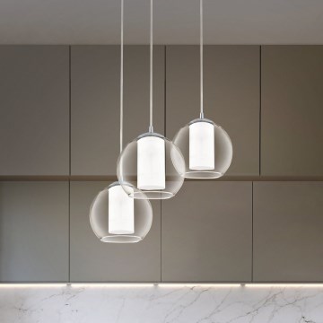 Eglo 92762 - Luster na sajli BOLSANO 3xE27/60W