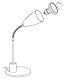 Eglo - Stolna lampa 1xGU10/3W/230V