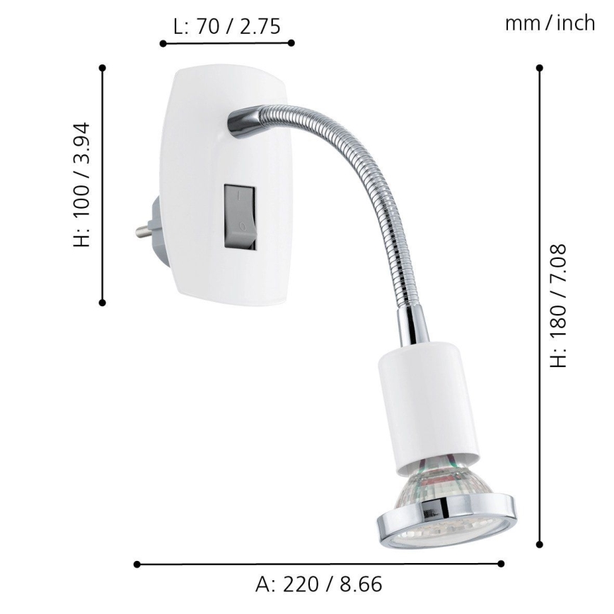 EGLO - LED Reflektorska svjetiljka 1xGU10/2,5W LED