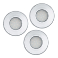 Eglo 93219 - SET 3x LED ugradna svjetiljka za kupaonicu IGOA 3xGU10-LED/5W/230V