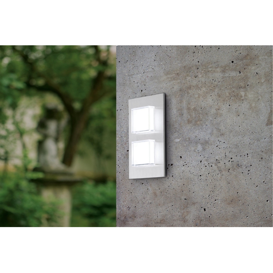 Eglo 93365 - LED vanjsko zidno svjetlo PIAS 2xLED/2,5W/230V IP44