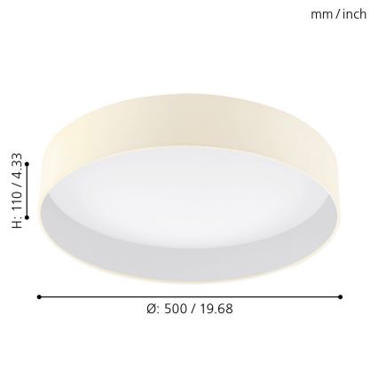 Eglo - LED Stropna svjetiljka LED/24W/230V