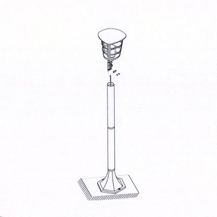 Eglo - LED vanjska svjetiljka 1xE27/8,5W/230V IP44 crna