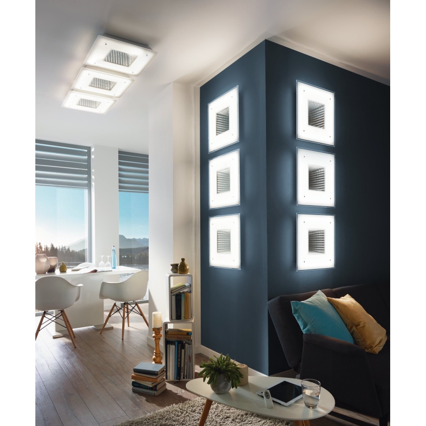 Eglo 93659 - LED stropna svjetiljka LICOSA LED/24W + LED/2,6W + daljinski upravljač