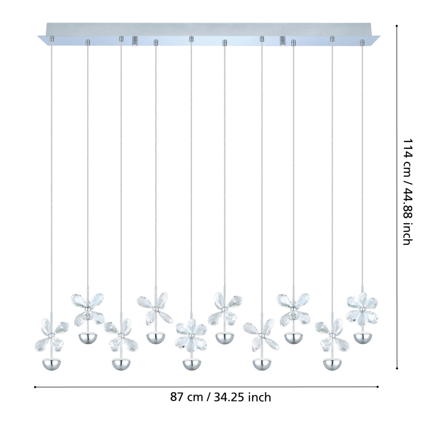 Eglo - LED luster na sajli LED/25W/230V