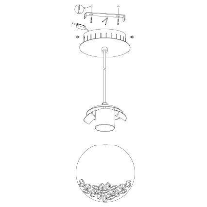 Eglo - LED Viseća svjetiljka 1xLED/5W/230V