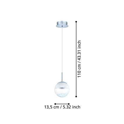 Eglo - LED viseće svjetlo LED/5W/230V