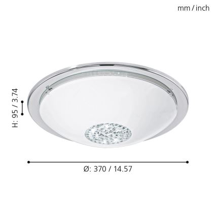 Eglo - LED Stropna svjetiljka LED/12W/230V