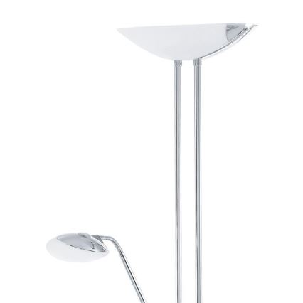 Eglo - LED Prigušiva podna lampa LED/20W + LED/2,5W sjajni krom