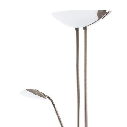 Eglo - LED Prigušiva podna lampa LED/20W + LED/2,5W brončana