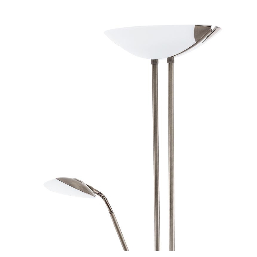 Eglo - LED Prigušiva podna lampa LED/20W + LED/2,5W brončana