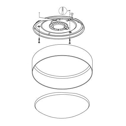 Eglo - LED Stropna svjetiljka LED/12W/230V