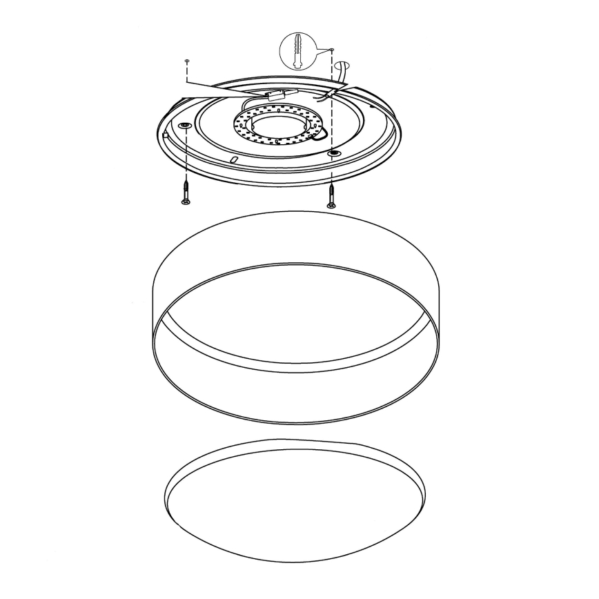 Eglo - LED Stropna svjetiljka LED/12W/230V