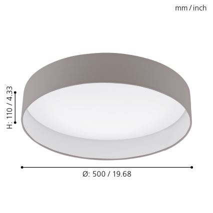 Eglo - LED Stropna svjetiljka LED/24W/230V
