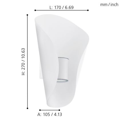 Eglo - LED Vanjsko osvjetljenje 2xLED/2,5W/230V IP44