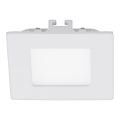 Eglo 94045 - LED ugradna svjetiljka FUEVA 1 LED/2,7W/230V 8,5x8,5 cm