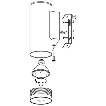 Eglo - LED Vanjsko osvjetljenje 2xGU10/3W/230V IP44