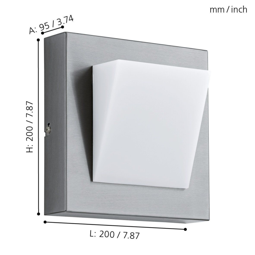 Eglo 94114 - LED vanjska rasvjeta GALARY 1 LED/3,7W/230V IP44
