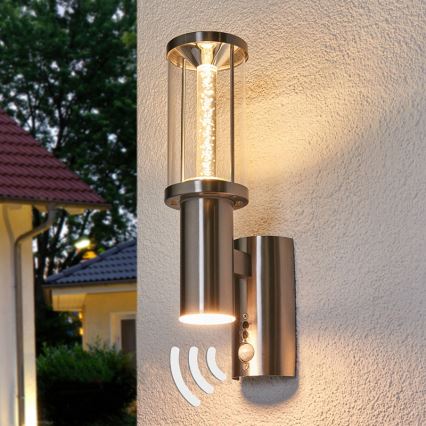 Eglo - LED Vanjska svjetiljka sa senzorom 1xGU10/3W + 1xLED/3,7W