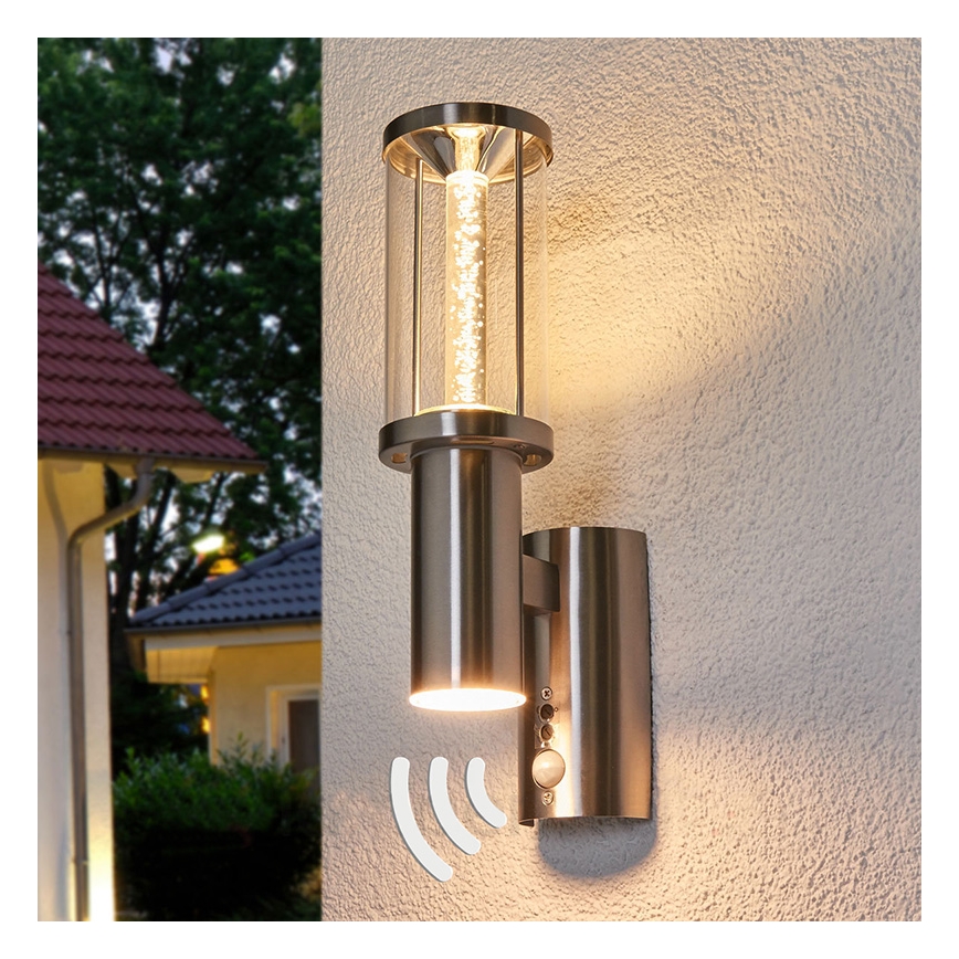 Eglo - LED Vanjska svjetiljka sa senzorom 1xGU10/3W + 1xLED/3,7W