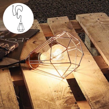 Eglo 94197 - Stolna svjetiljka s utikačem TARBES 1xE27/60W/230V