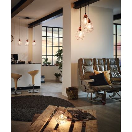 Eglo 94197 - Stolna svjetiljka s utikačem TARBES 1xE27/60W/230V