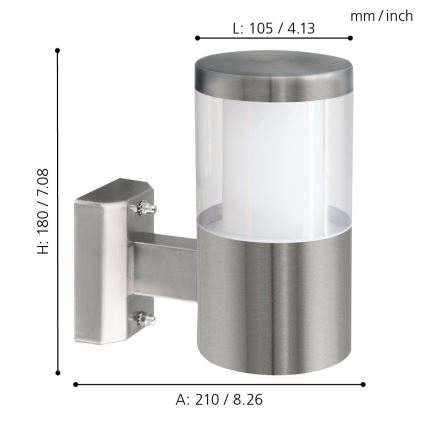 Eglo - LED vanjsko osvjetljenje LED/3,7W/230V IP44