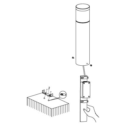 Eglo - LED vanjska rasvjeta LED/3,7W/230V IP44