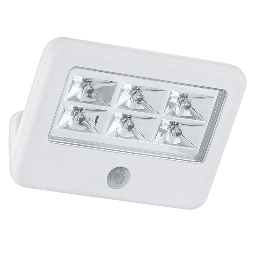 Eglo 94399 - LED vanjsko zidno svjetlo s senzorom GAVELLO LED/0,5W/6xAAA IP54