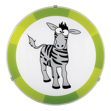 Eglo 94458 - Dječje stropno svjetlo BIUBIU 1xE27/60W/230V zebra