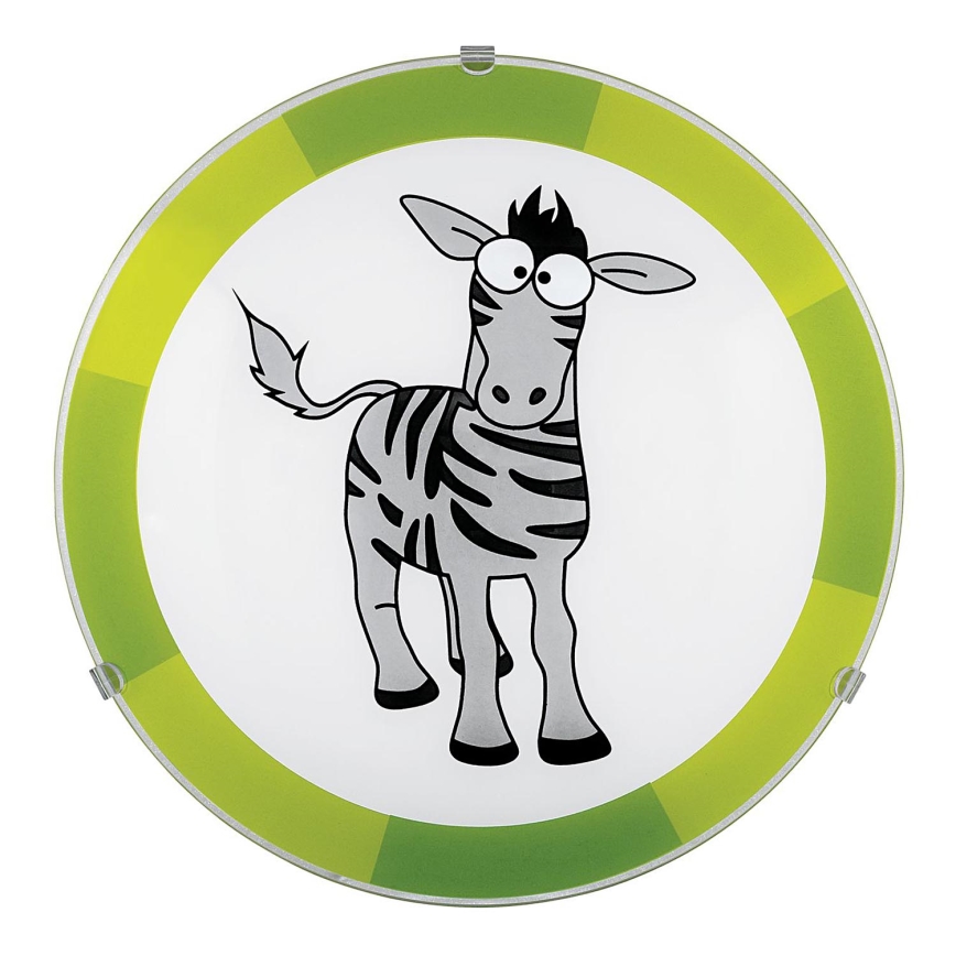Eglo 94458 - Dječje stropno svjetlo BIUBIU 1xE27/60W/230V zebra