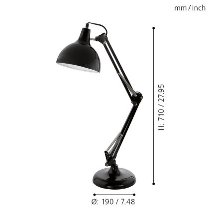 Eglo - Stolna lampa 1xE27/40W/230V