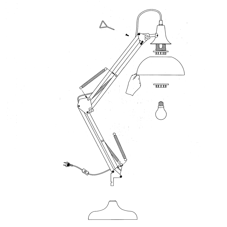 Eglo - Stolna lampa 1xE27/40W/230V
