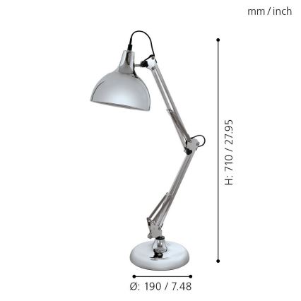 Eglo - Stolna lampa 1xE27/40W/230V